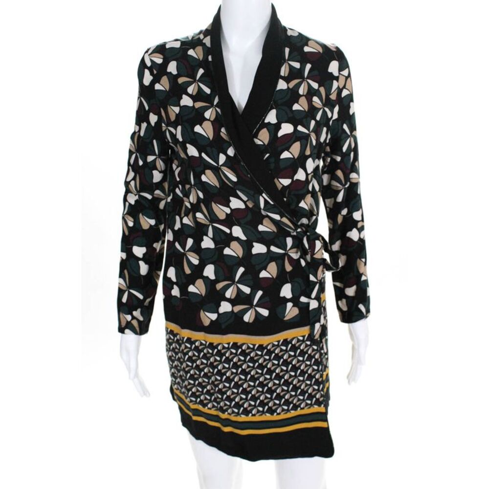 Deby Debo Womens Ophelia Printed Dress Black Green Size Medium 11557332